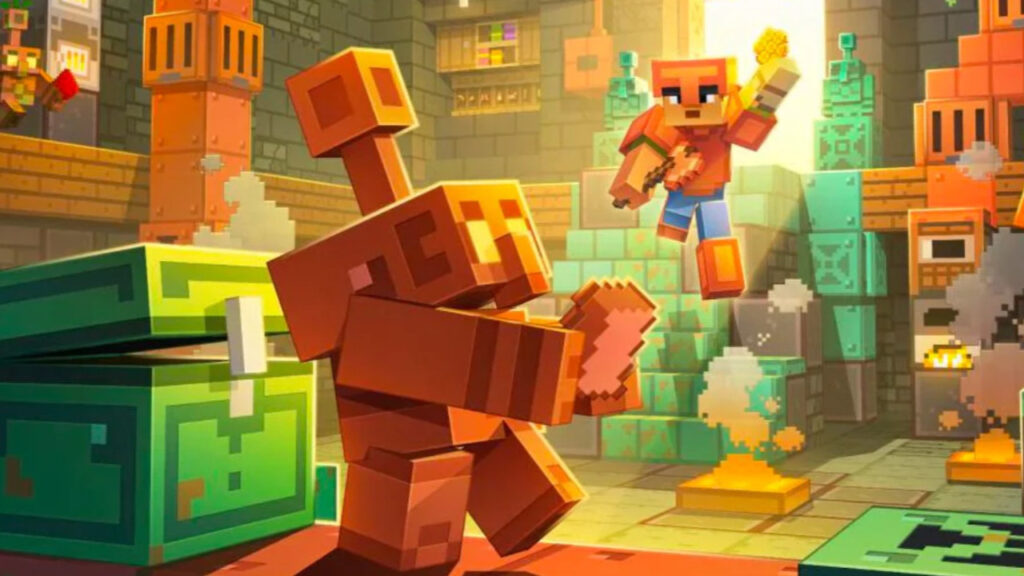Minecraft bakır golem nasıl yapılır? Sandıkları kendi kendine düzenliyor